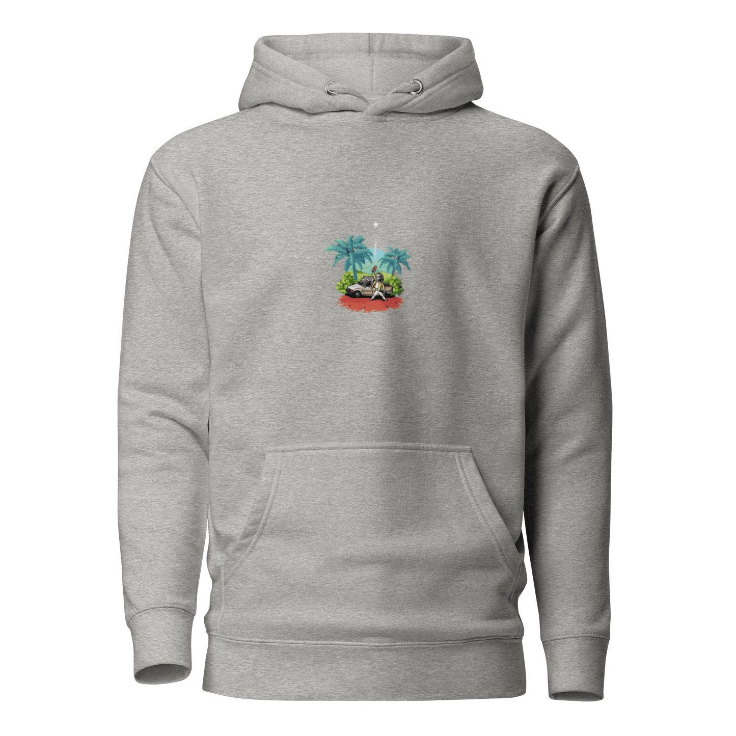 PUBG-DROP PIXEL ART UNISEX-KAPUZENPULLOVER GAMEXMORE Carbon Grey S 