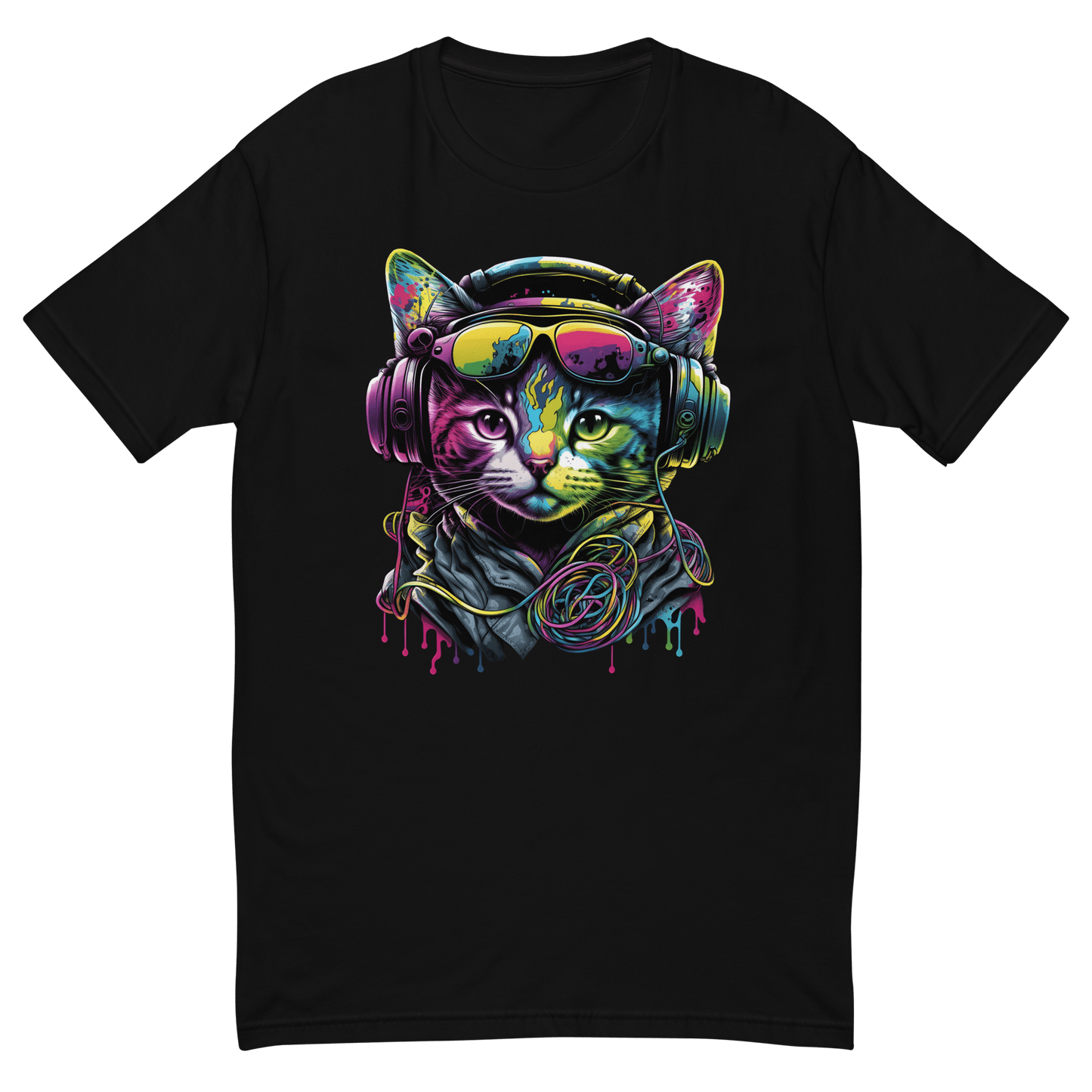 Retrowave Cat T-Shirt - Komfort trifft Style