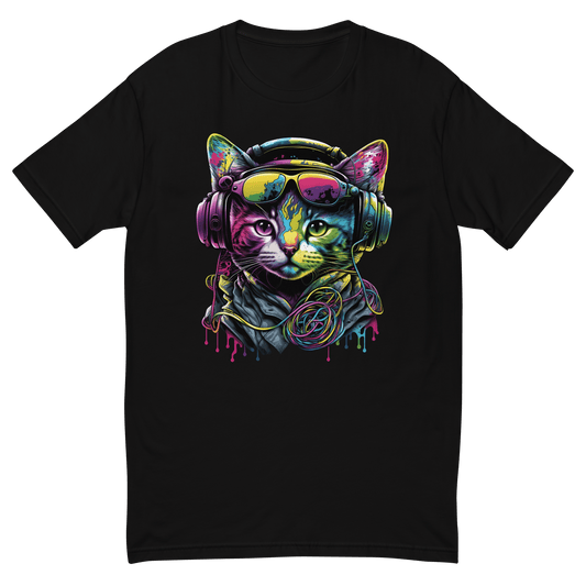 Retrowave Cat T-Shirt - Komfort trifft Style