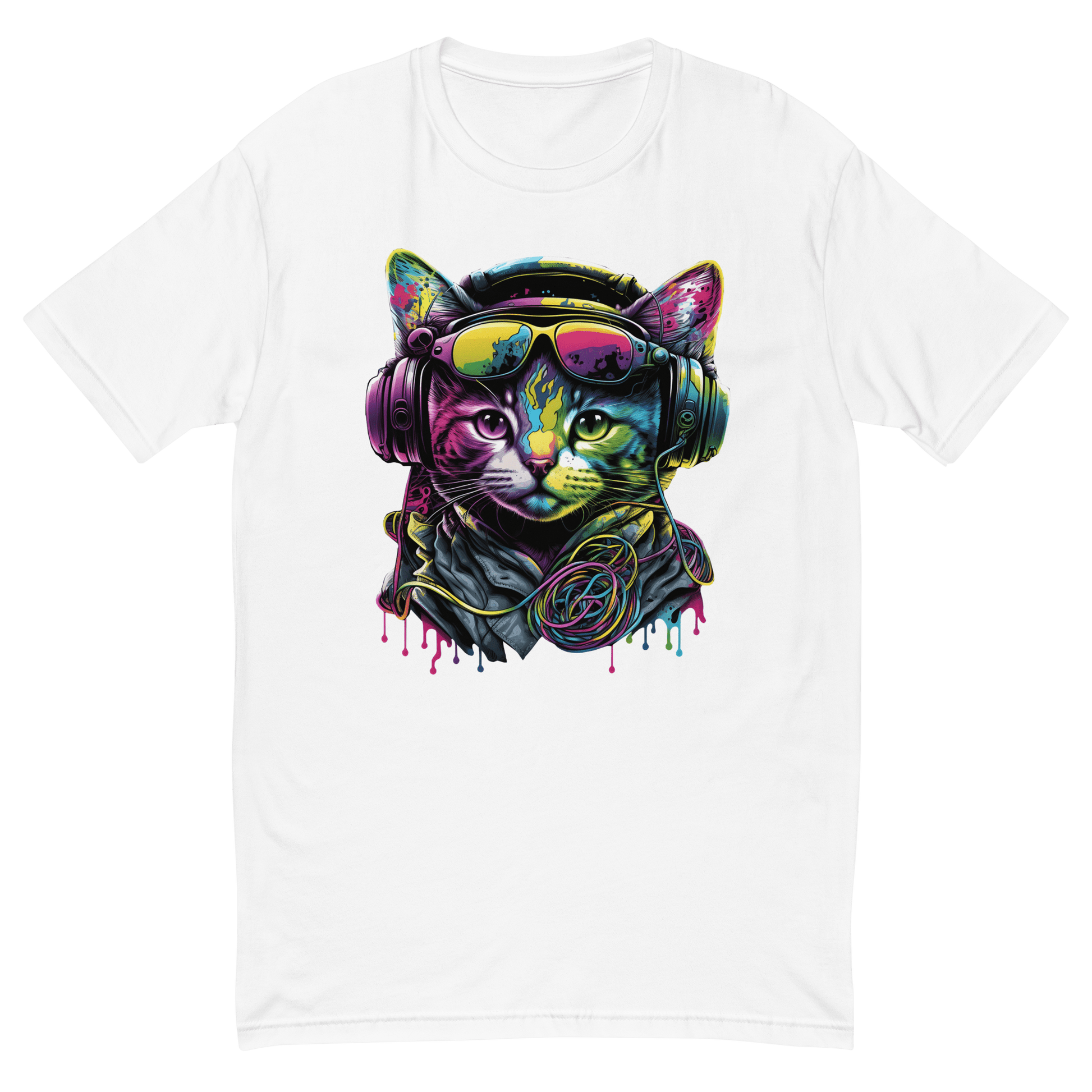 RETROWAVE CAT GAMEXMORE Weiß S 