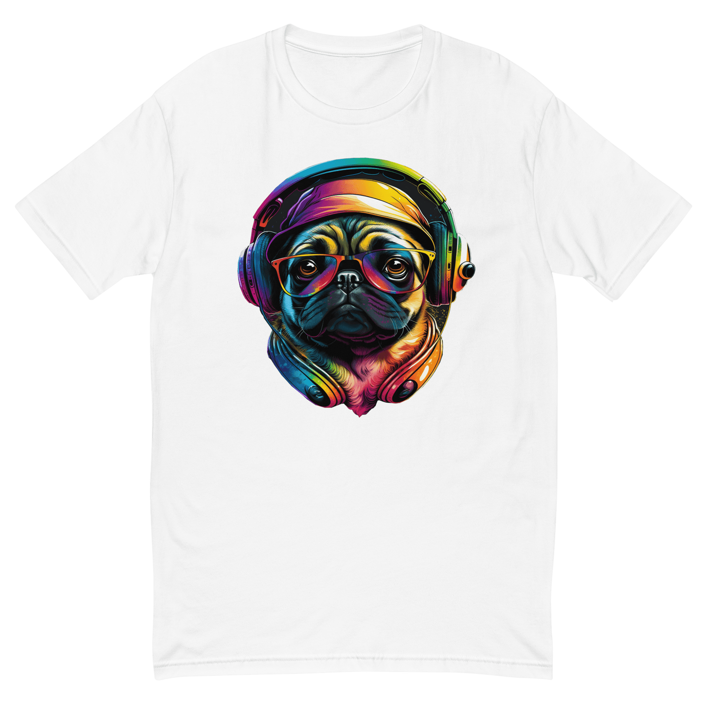 Retrowave Pug T-Shirt - Bequem & Modisch