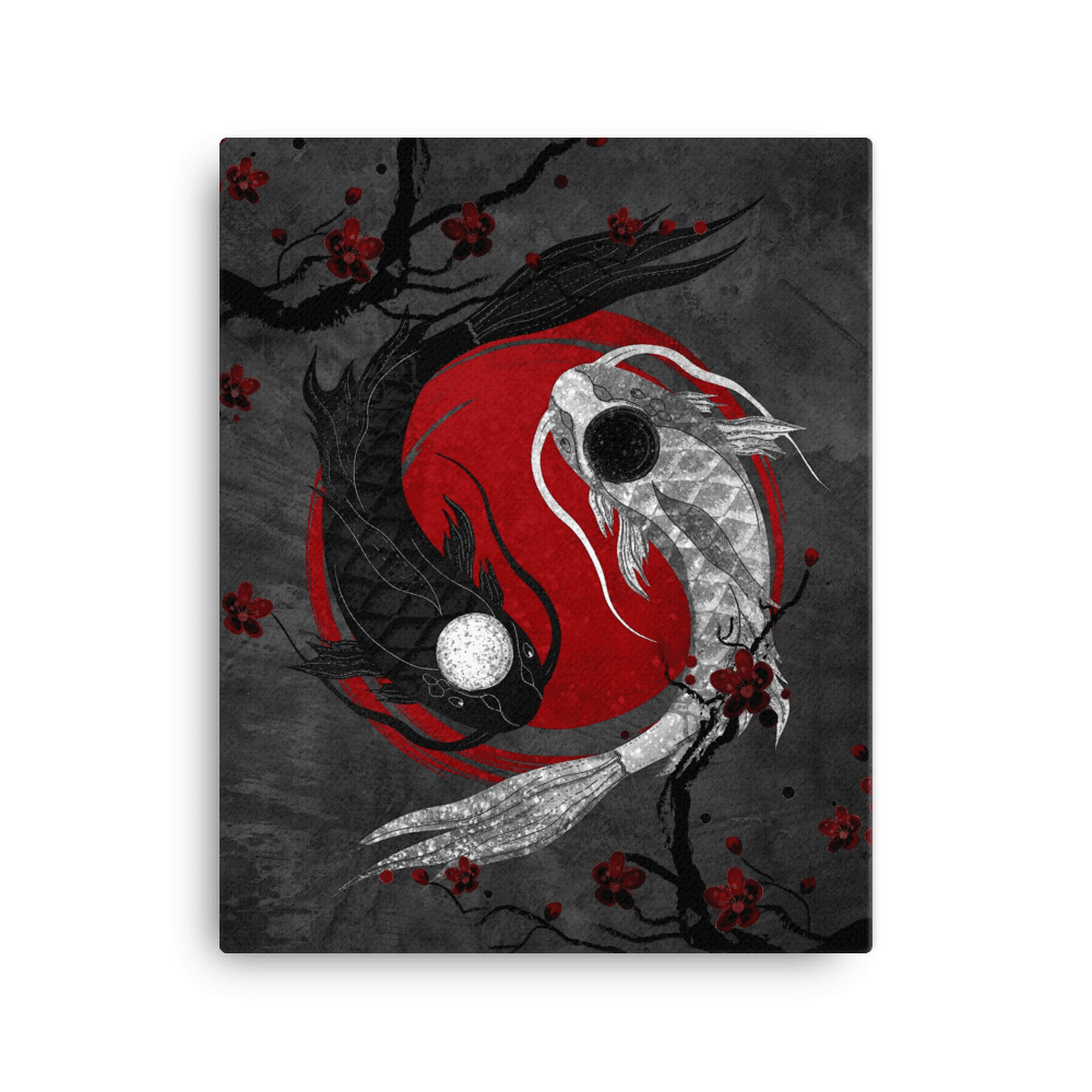 YIN YANG LEINWAND - DARK GAMEXMORE 16″×20″ 