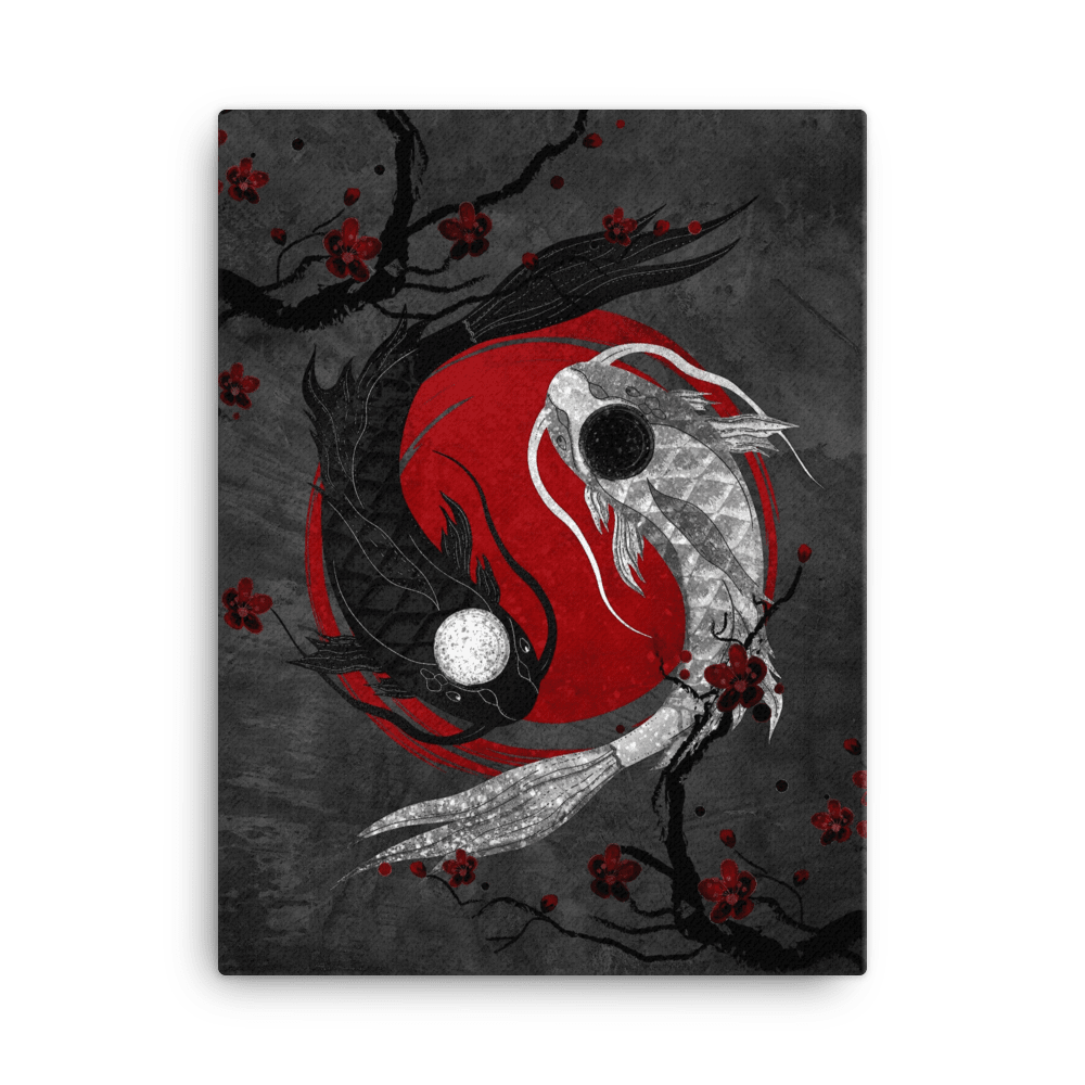 YIN YANG LEINWAND - DARK GAMEXMORE 18″×24″ 